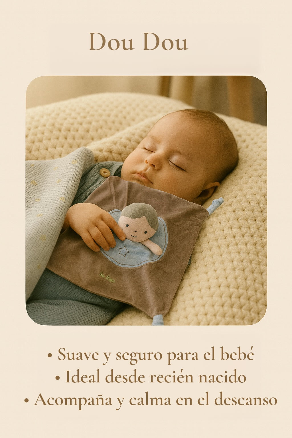 Set de regalo personalizado para recién nacido con conjunto de punto y porta pulsera del hospital