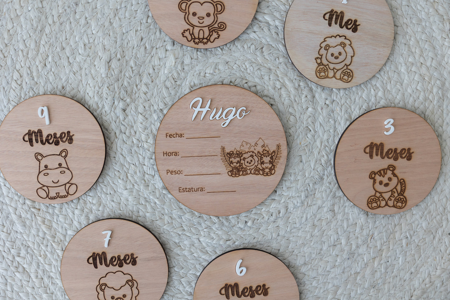 Placa de nacimiento personalizada