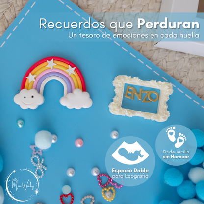 Marco de huellas de recién nacido Niño